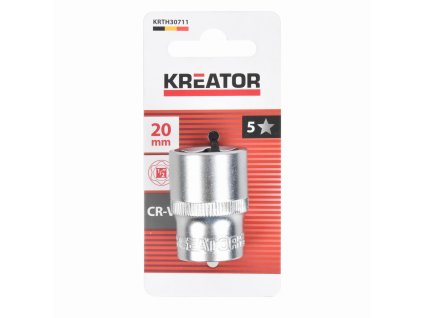 Nástrčná hlavice (ořech) 20mm 1/2" KREATOR KRTH30711