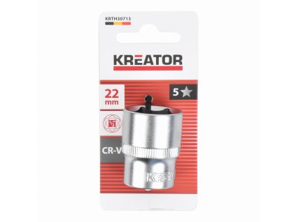 Nástrčná hlavice (ořech) 22mm 1/2" KREATOR KRTH30713