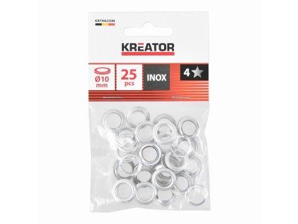 Nýtovací očka hliník 10mm 25ks KREATOR KRTH62508