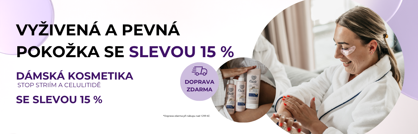 Sleva 15% dámská kosmetika