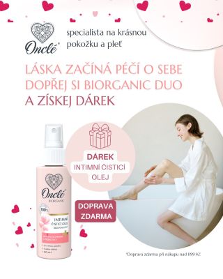 Láska začíná péčí o sebe 🩷 Dopřej si Biorganic duo a získej DÁREK 🎁 Při koupi dvou produktů z řady Biorganic máme pro Vás...