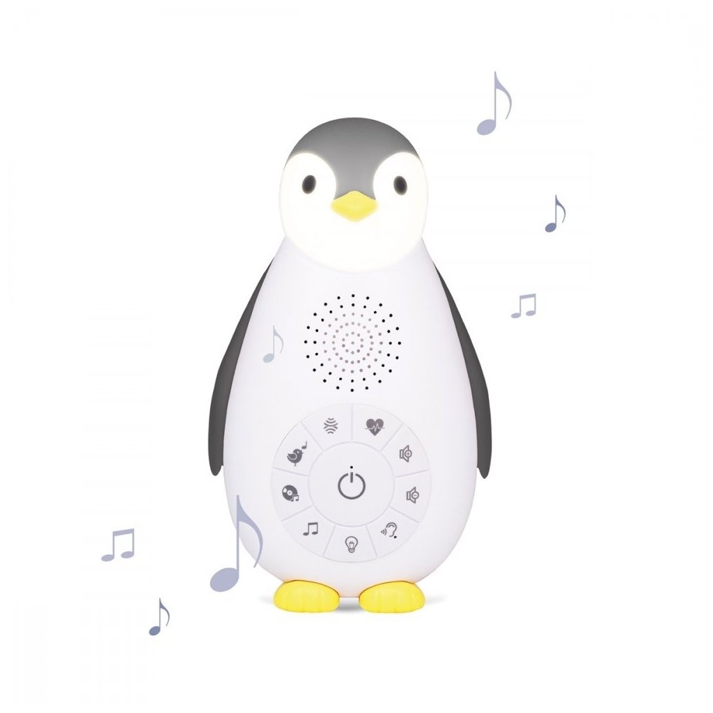 ZAZU Musicbox s bezdrátovým reproduktorem Tučňák Zoe šedý