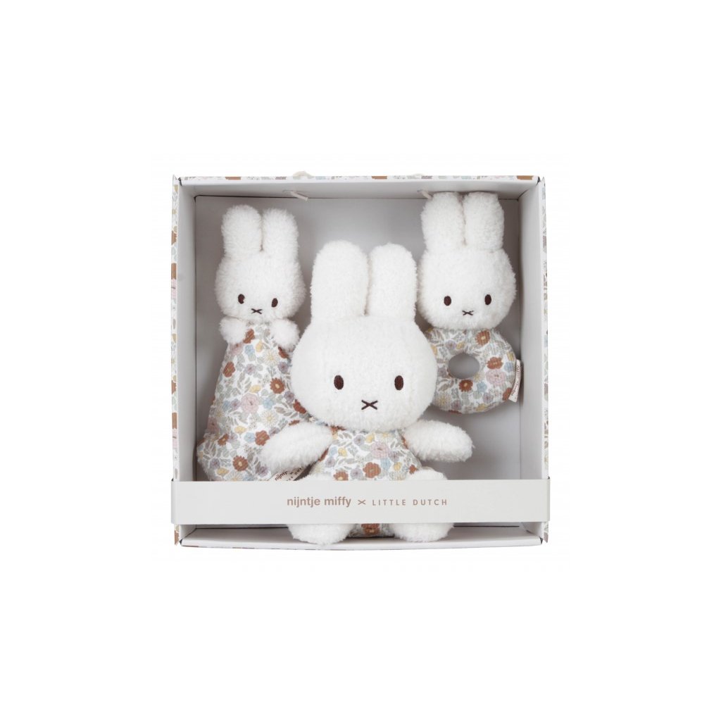 LITTLE DUTCH Dárková sada Králíček Miffy Vintage kytičky