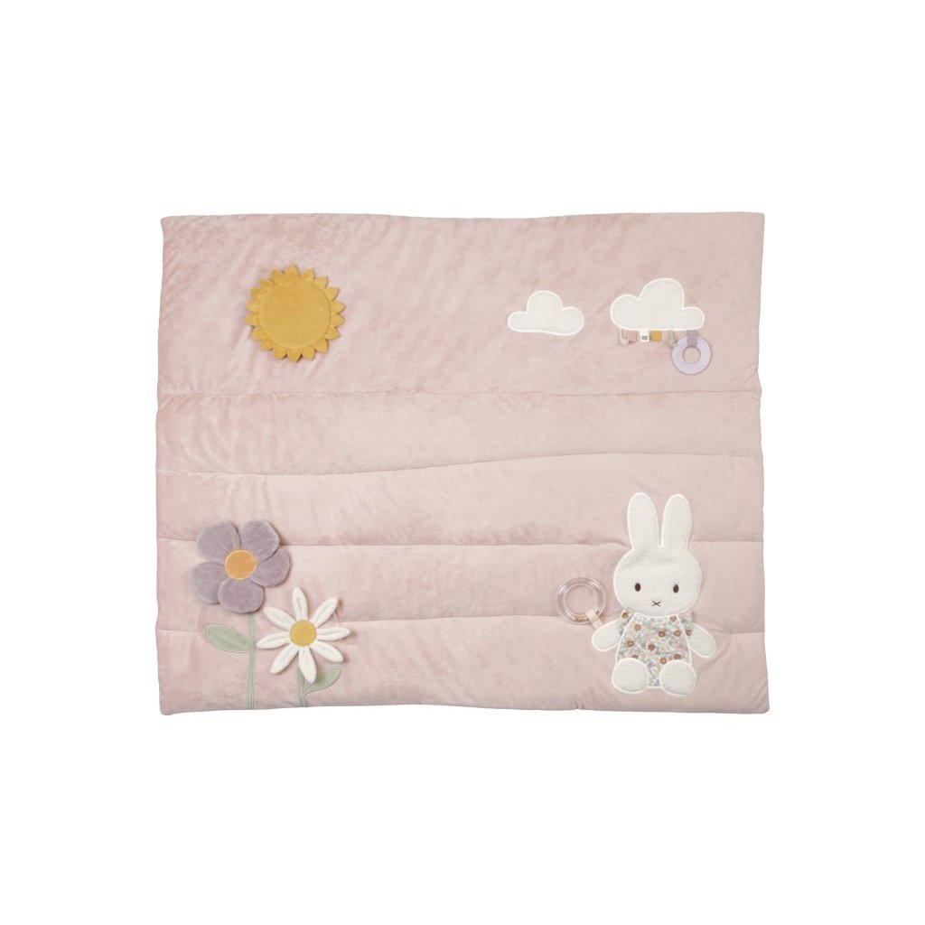 LITTLE DUTCH Hrací deka Králíček Miffy Vintage kytičky