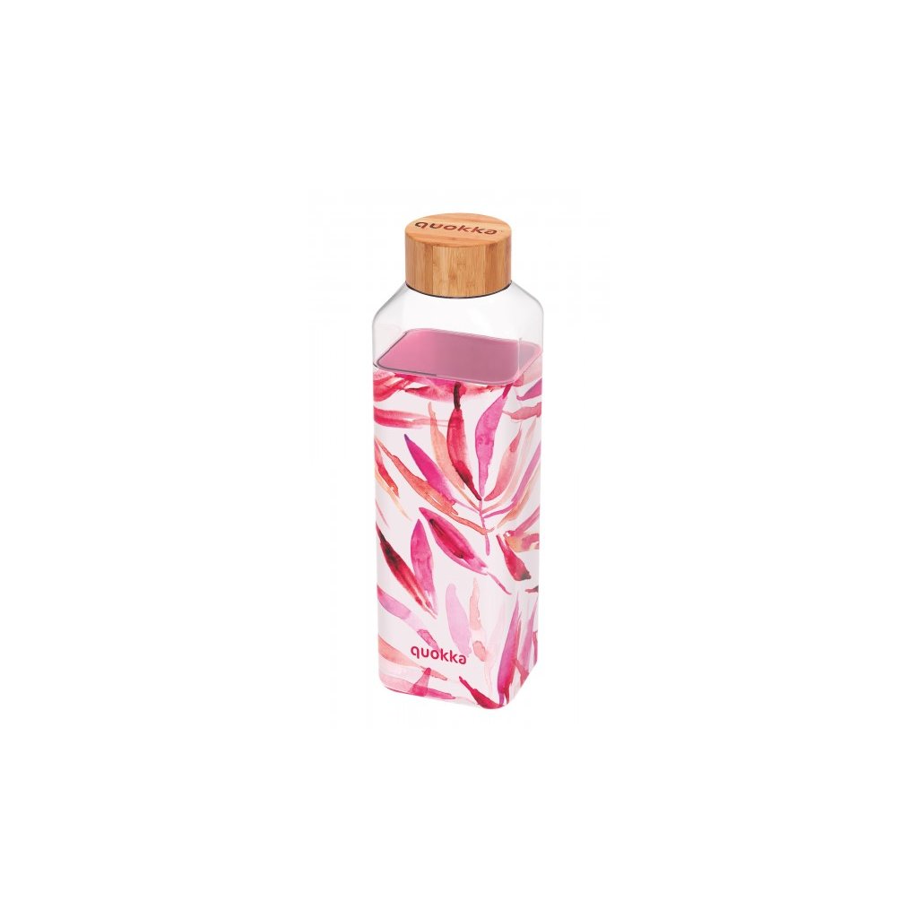 QUOKKA Skleněná láhev Storm Watercolor Flora 700 ml