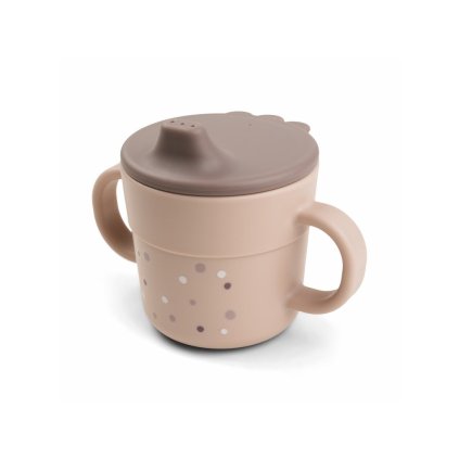 DONE BY DEER Foodie Hrneček s pítkem Happy dots růžový