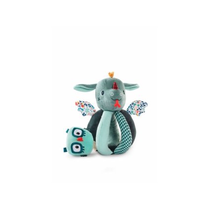 LILLIPUTIENS Chrastítko dráček Joe a sova Merlin