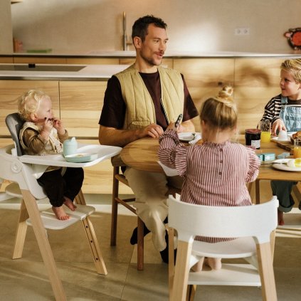 STOKKE Steps Židlička White/Natural