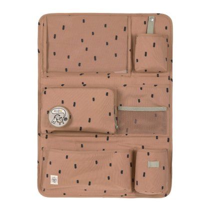 LÄSSIG Organizér do auta Wrap-to-Go Happy Prints Caramel