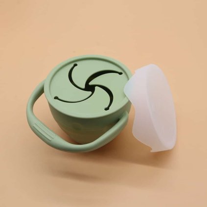 MARTONS Silikonový pohárek na občerstvení Olive Green