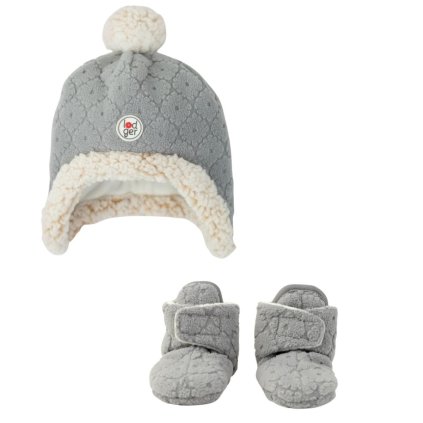 LODGER Novorozenecký zimní set Folklore Fleece Drizzle 0 - 3 měsíce