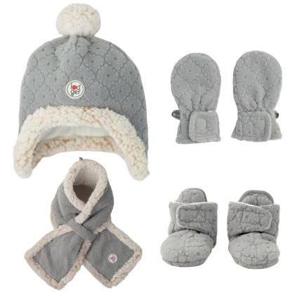 LODGER Zimní set Folklore Fleece Drizzle 0 - 3 měsíce