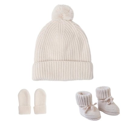 LODGER Novorozenecký zimní set Folklore Merino Wool Birch 3 - 6 měsíců