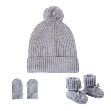 LODGER Novorozenecký zimní set Folklore Merino Wool Drizzle 3 - 6 měsíců