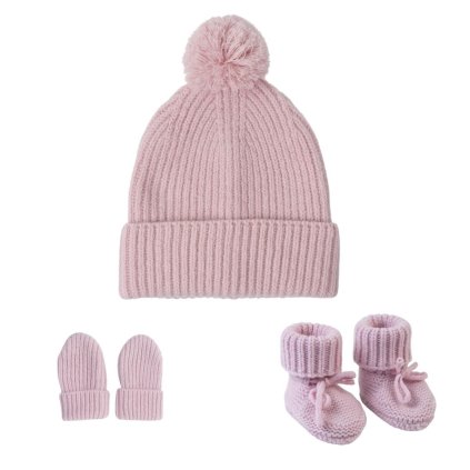 LODGER Novorozenecký zimní set Folklore Merino Wool Tan 3 - 6 měsíců