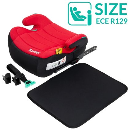 REEMY Podsedák i-Size s Isofixem a podložkou Red