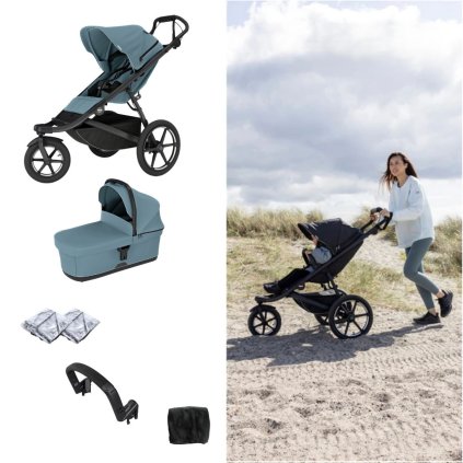 THULE Urban Glide 3 Kočárek od narození Set C - Mid Blue