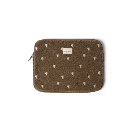 STUDIO NOOS Pouzdro na notebook 15" Brown Teddy Hearts
