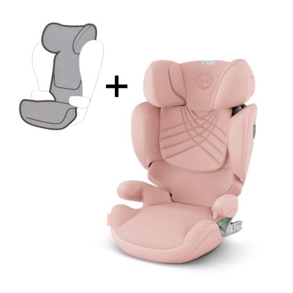 CYBEX Platinum Solution T i-Fix Plus Peach Pink + letní potah Grey