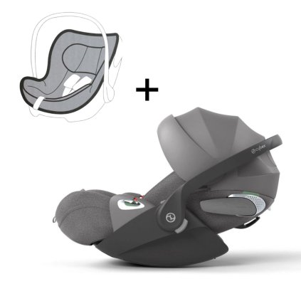 CYBEX Platinum Cloud T i-Size Plus Mirage Grey + letní potah Grey