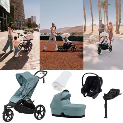 CYBEX Avi Spin Kočárek trojkombinace Stormy Blue