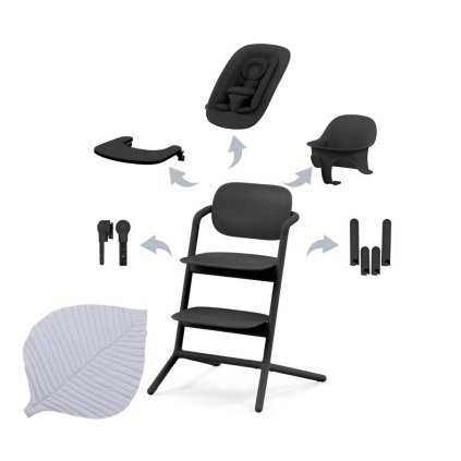 CYBEX Lemo 4-in-1 Stunning Black + Hrací deka Stone