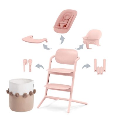 CYBEX Lemo 4-in-1 Pearl Pink + Úložný koš small Sea Shell
