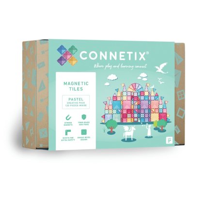 CONNETIX Magnetická stavebnice Pastel Creative Pack 120 ks