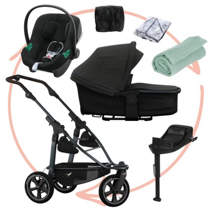 TFK Set Mono 3 Air Wheel Kompletní kočárek + Autosedačka + Příslušenství Anthra/Red