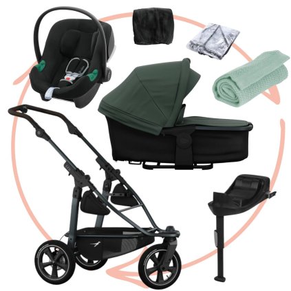 TFK Set Mono 3 Air Wheel Kompletní kočárek + Autosedačka + Příslušenství Olive