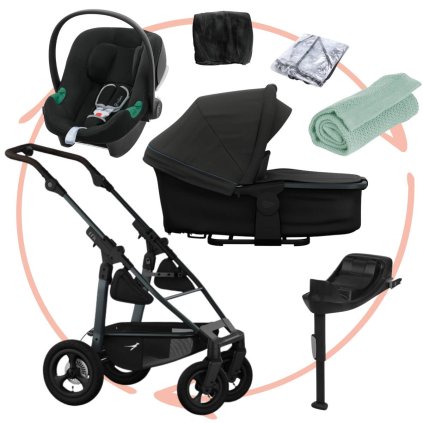 TFK Set Mono 4 Air Wheel Kompletní kočárek + Autosedačka + Příslušenství Anthra/Red