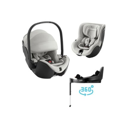 RÖMER Baby-Safe Pro + Vario Base 5Z + Dualfix 5Z Lux Linen Grey