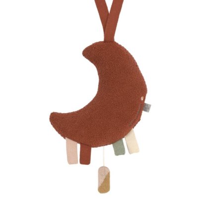LÄSSIG Knitted Musical Little Universe Moon rust