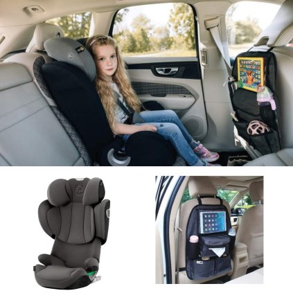 CYBEX Platinum Solution T i-Fix Mirage Grey + organizér na sedadlo