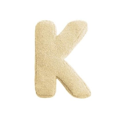 MEALINI Plyšové písmeno Krémové K