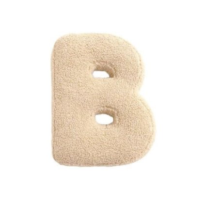 MEALINI Plyšové písmeno Krémové B