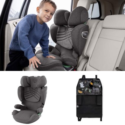 CYBEX Platinum Solution T i-Fix Plus Mirage Grey + organizér na sedadlo