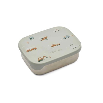 LIEWOOD Arthur Box na svačinu Vehicles/Dove Blue mix