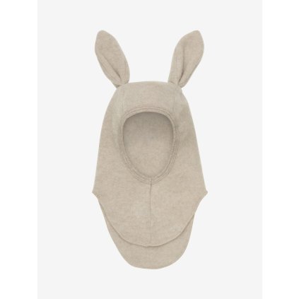 HUTTELIHUT Kukla s ušima z vlny a fleecového materiálu Camel Melange