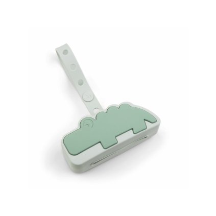 DONE BY DEER Silikonové pouzdro na dudlík Croco Zelené