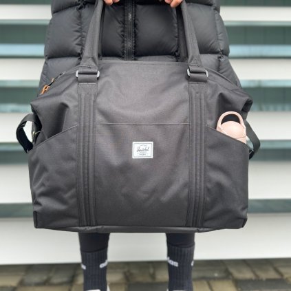 HERSCHEL SUPPLY Strand Duffle Black - bez úchytů
