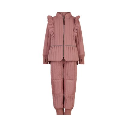 EN FANT Dětská termo souprava Solid Old Rose vel. 86/92