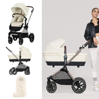 CYBEX EOS Lux + fusak Snogga Seashell Beige