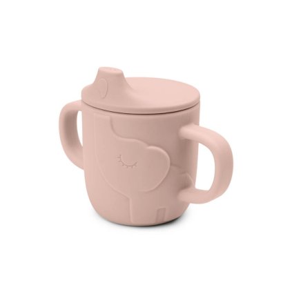 DONE BY DEER Peekaboo hrneček s pítkem Elphee růžový