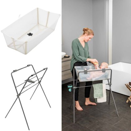 STOKKE Flexi Bath Vanička a stojan Sandy Beige