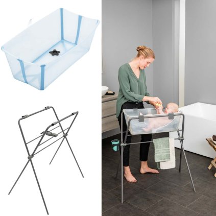 STOKKE Flexi Bath Vanička a stojan Ocean Blue