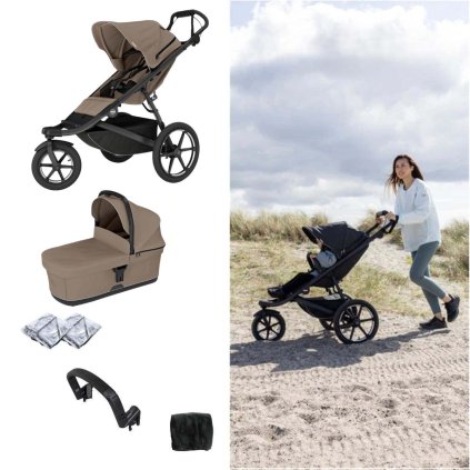 THULE Urban Glide 3 Kočárek od narození Set C - Tinted Taupe