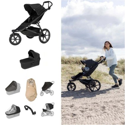 THULE Urban Glide 3 Kočárek od narození Set E - Black/Beige