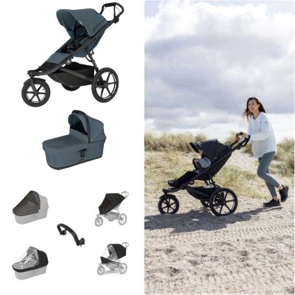 THULE Urban Glide 3 Kočárek od narození Set D - Dark Slate