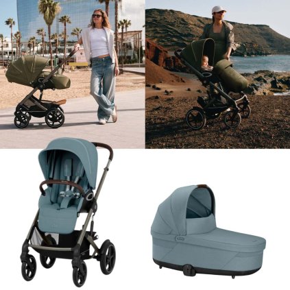 CYBEX Talos S Lux Kočárek od narození Taupe Stormy Blue